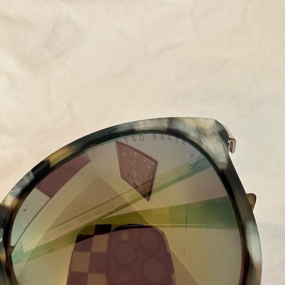 Ted Baker Tortise Shell Green Reflective Sunglasses